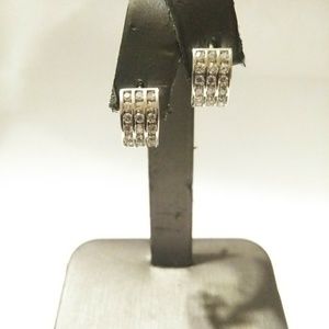 Beautiful 925 silver hoops earrings